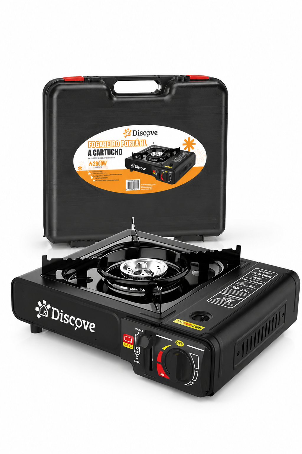 Fogareiro de Mesa Gourmet Discove CS079 – 2900W com Maleta de Transporte