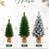 Mini Árvore de Natal de Mesa Rústica Discove – Linha Wood & Juta (45cm a 60cm)