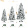 Árvore de Natal Nevada Premium Discove – Flocagem Intensa e Realista (1,50m a 2,10m)